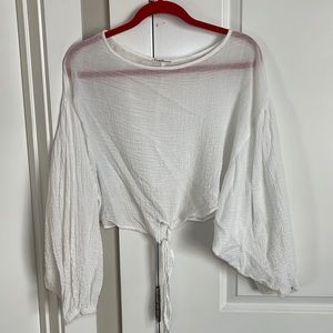 Cropped Linen Shirt